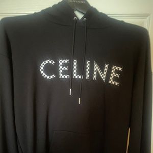 CELINE checker print hoodie